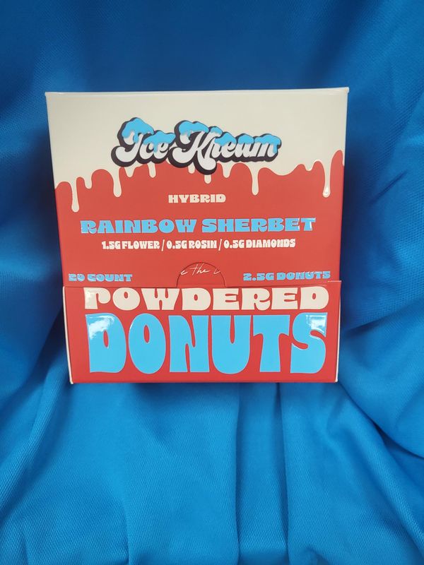 Powdered Donuts Rainbow Sherbet Hybrid