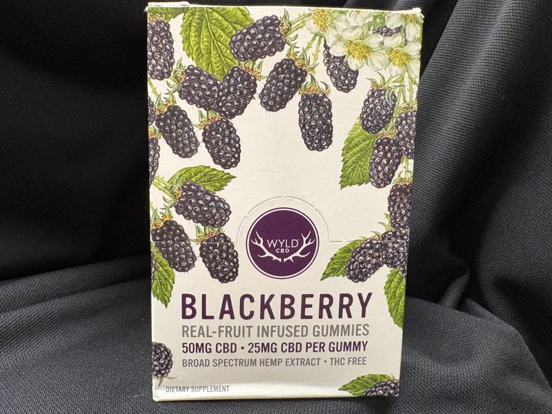 WYLD Broad Spectrum Gummies 50MG CBD Blackberry