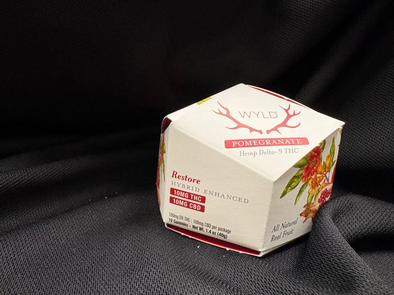 WYLD Pomegranate Hybrid 10 MG THC 10MG CBD