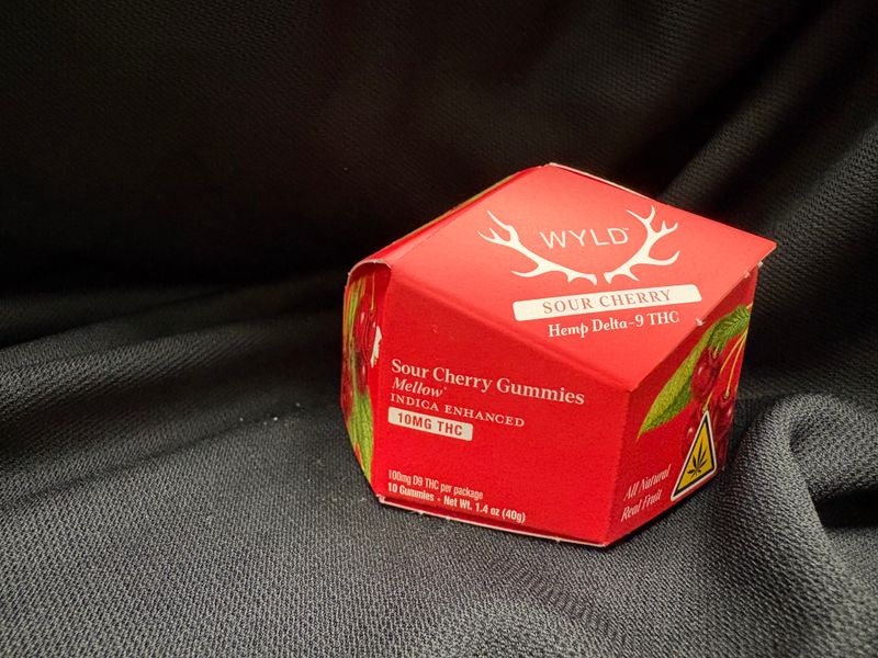 WYLD Full Spectrum D9 THC Gummies 10mg THC Sour Cherry