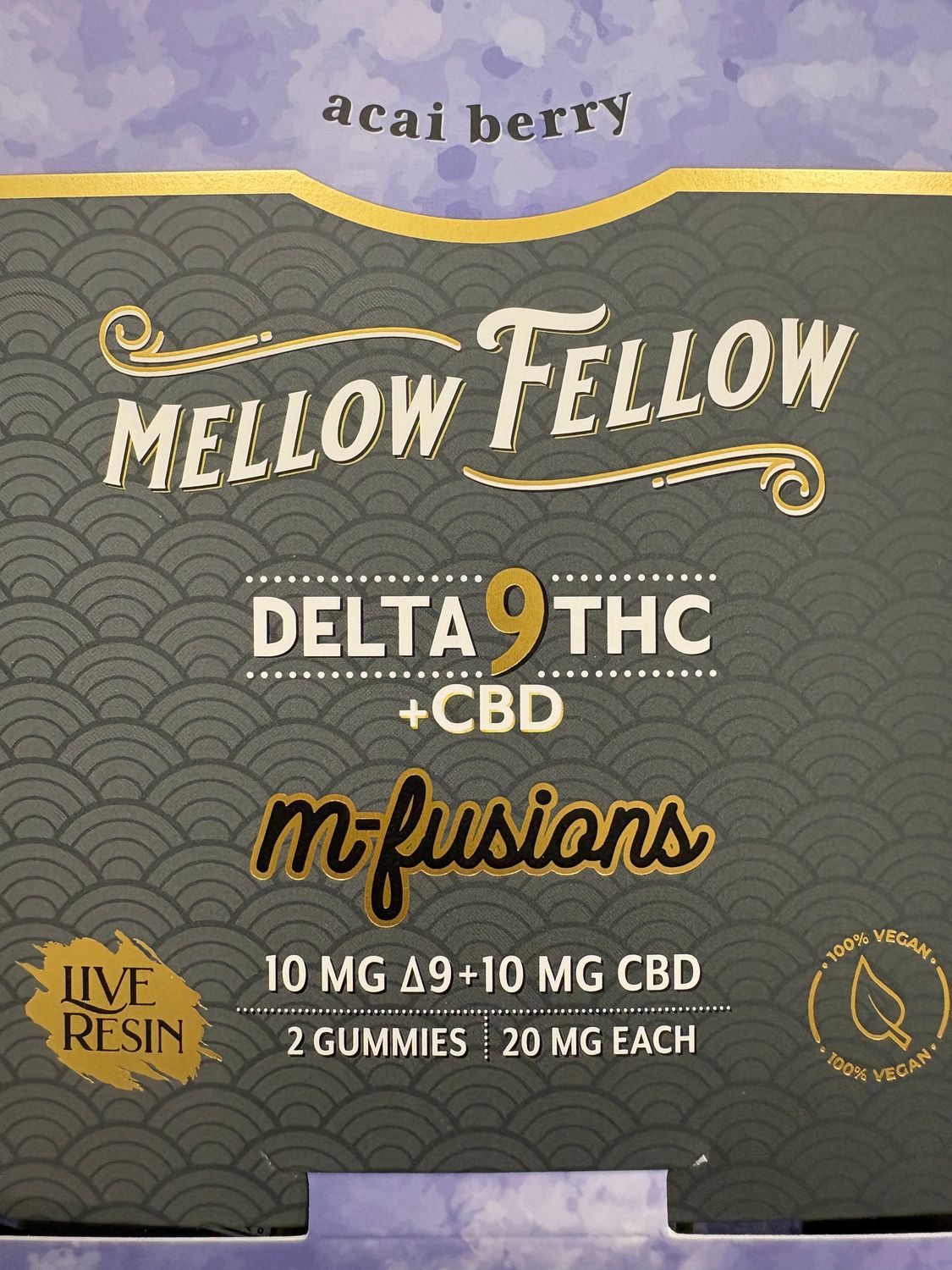 Mellow Fellow m-Fusions 2pk Acai Berry