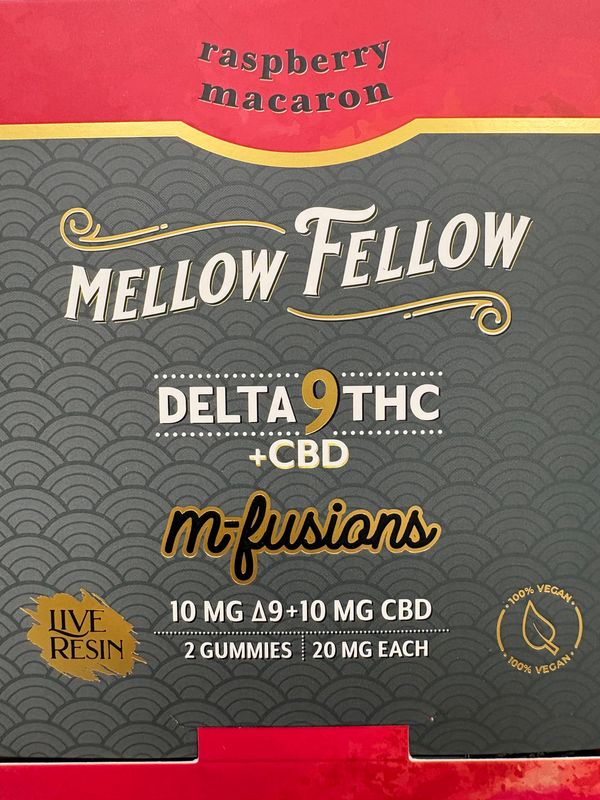 Mellow Fellow m-Fusions 2pk Raspberry Macaron