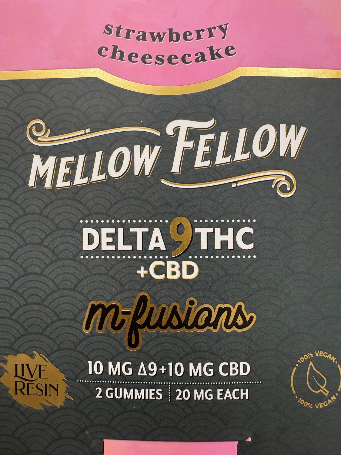 Mellow Fellow m-Fusions 2pk Strawberry Cheesecake
