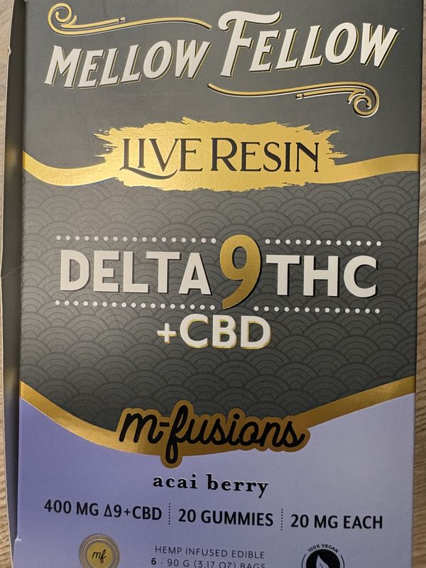 Mellow Fellow m-Fusions 400mg 6pks 20ct Acai Berry