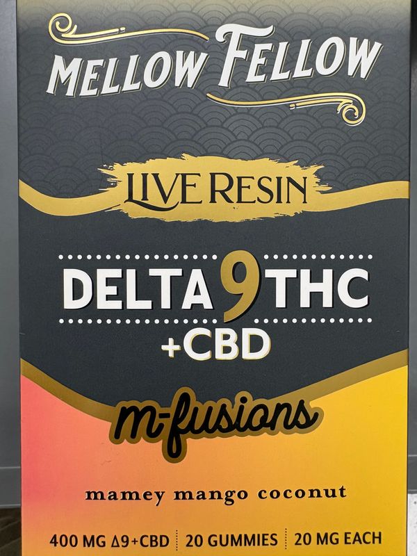 Mellow Fellow m-Fusions 400mg 6pks 20ct Mamey Mango