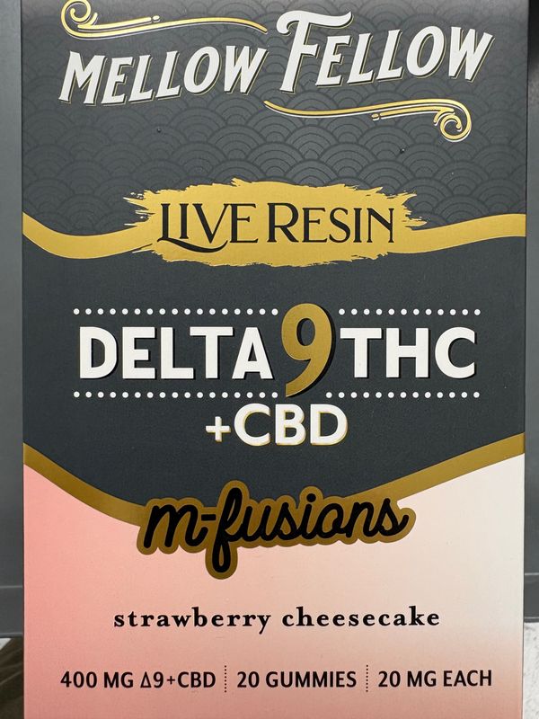 Mellow Fellow m-Fusions 400mg 6pks 20ct Strawberry Cheesecake