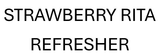 Strawberry Rita Refresher