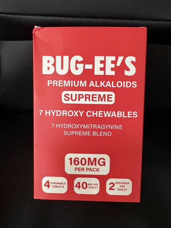 Bug-EE's 7-Hydroxy Chewables 160mg 4ct 10pks Supreme