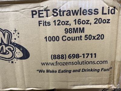 Eskimo Hut 20 oz PET Lids - 1000/cs