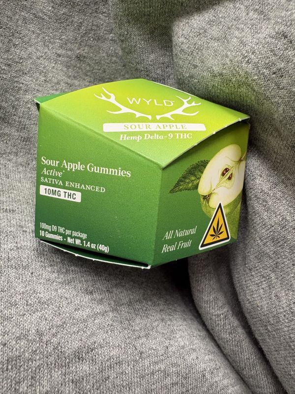 WYLD Sour Apple 10 MG THC