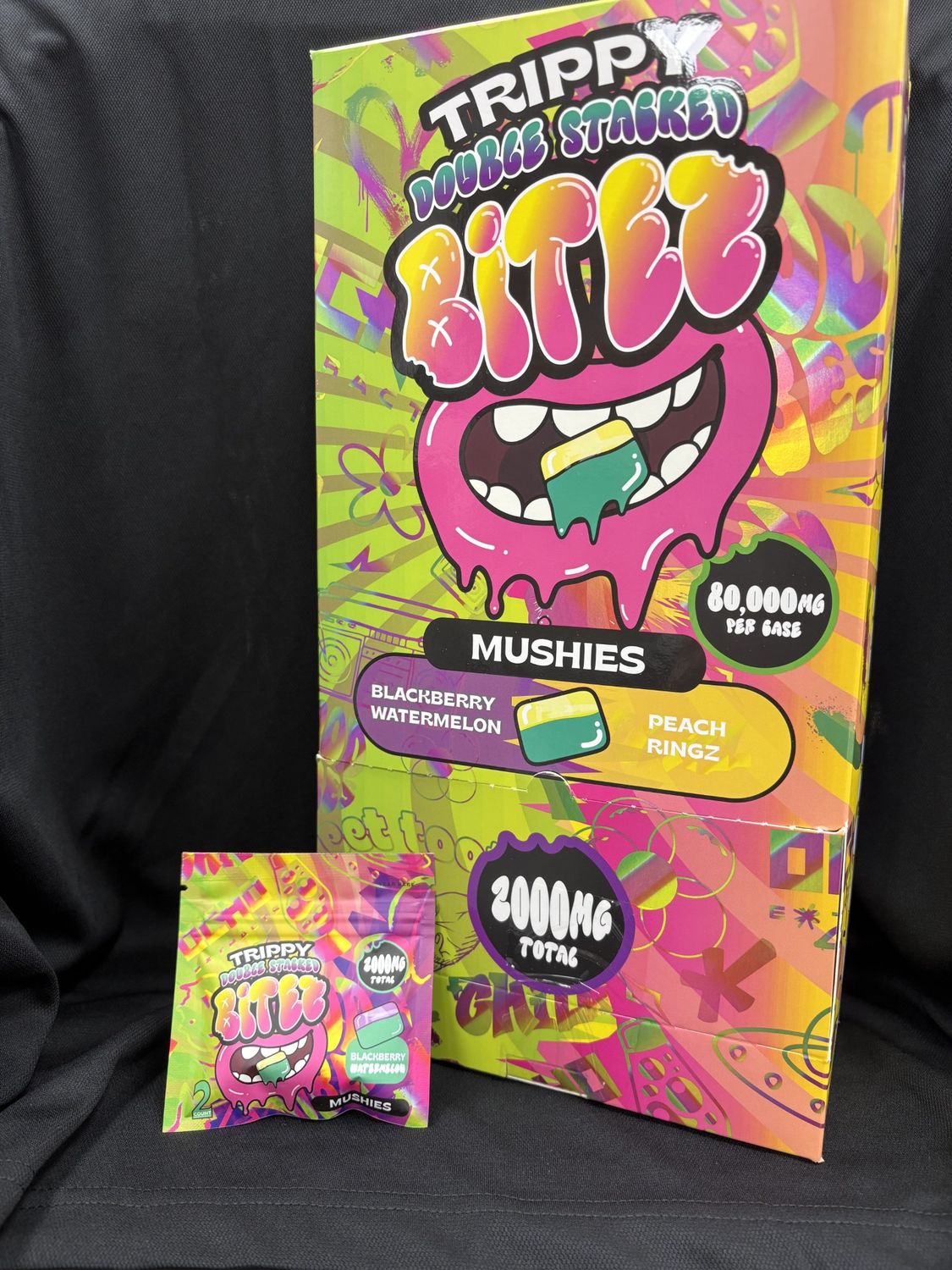 Trippy Double Stack Blackberry Watermelon X Peach Rings