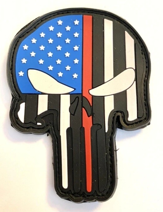 Thin Red Line w/Blue Stars