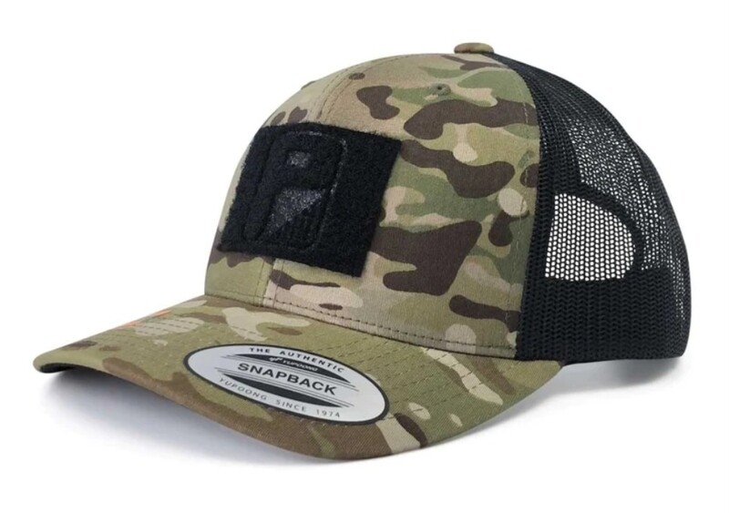 Hat-camo/black mesh