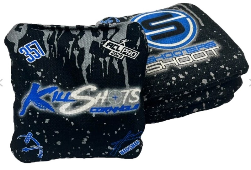 357 BLACK/BLUE/GRAY BLOOD DRIP