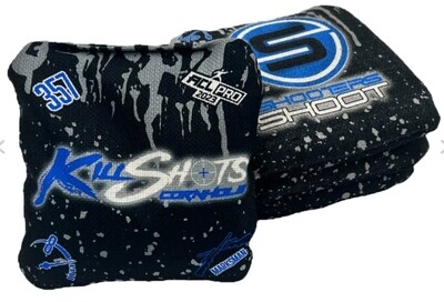 357 BLACK/BLUE/GRAY BLOOD DRIP