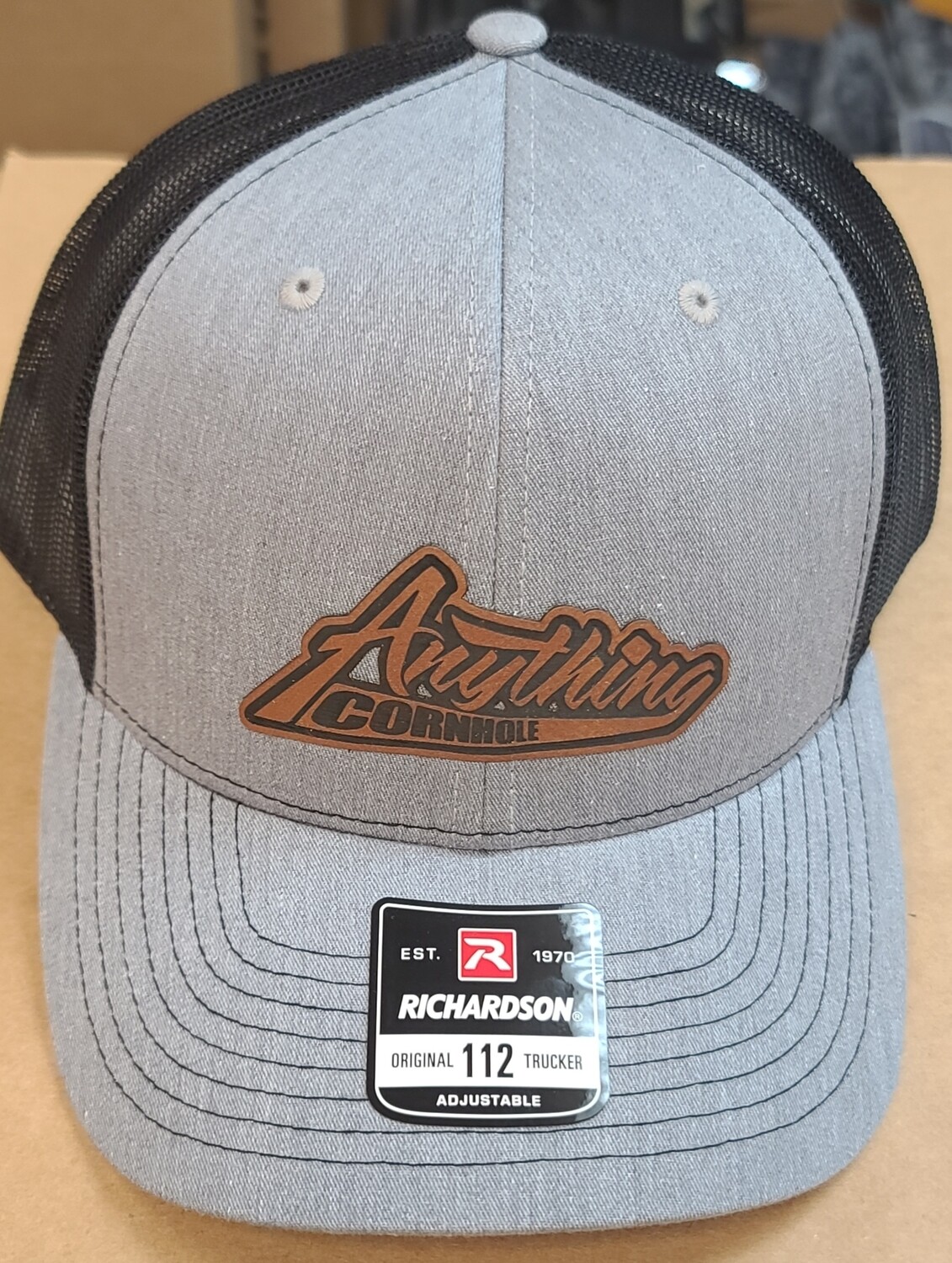ANYTHING HAT GRAY W/BLACK MESH