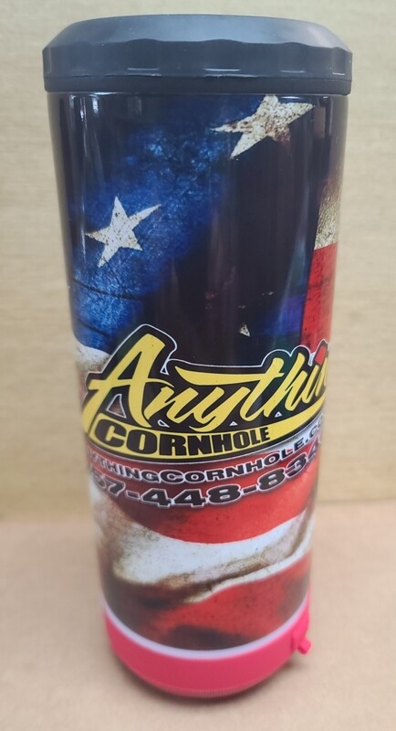 TUMBLER/COOZIE W/SPEAKER USA FLAG