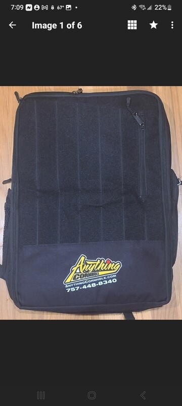 Black 6 Set DIVIDED Backpack