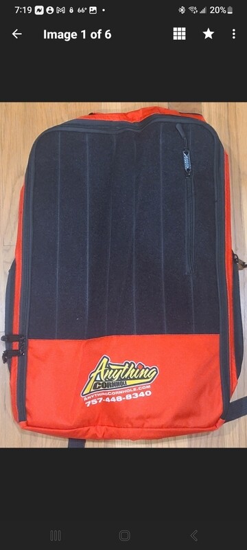 Red 6 Set Divided Backpack