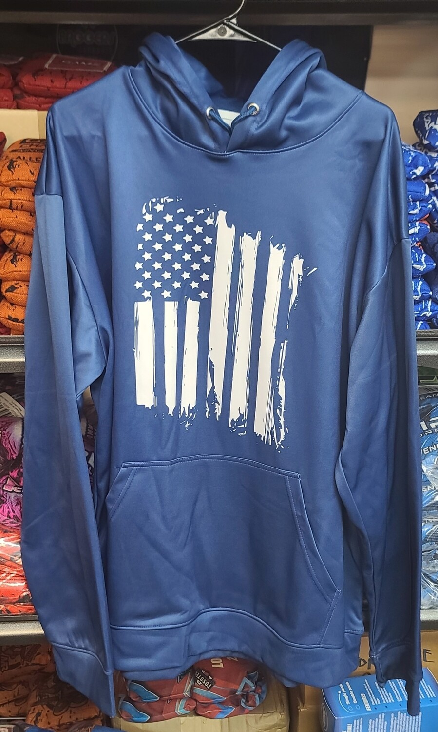 FLAG HOODIE BLUE