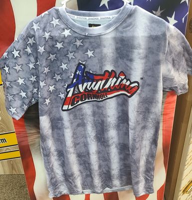 T-SHIRT 50/50 GRAY FLAG
