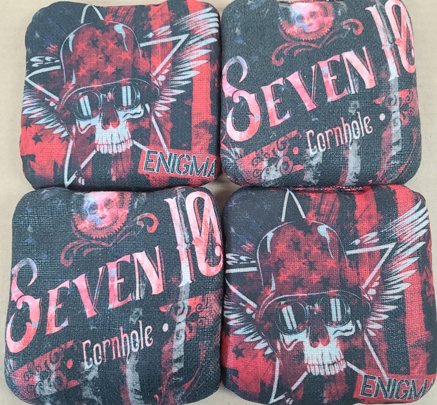 ENIGMA SKULL RED/BLK/WHT