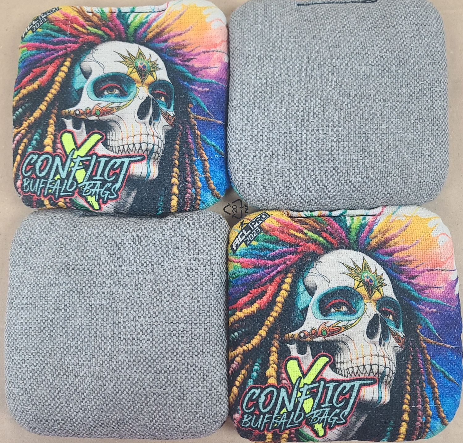 BUFFALO CONFLICT SKULL W/DREADS &#39;23