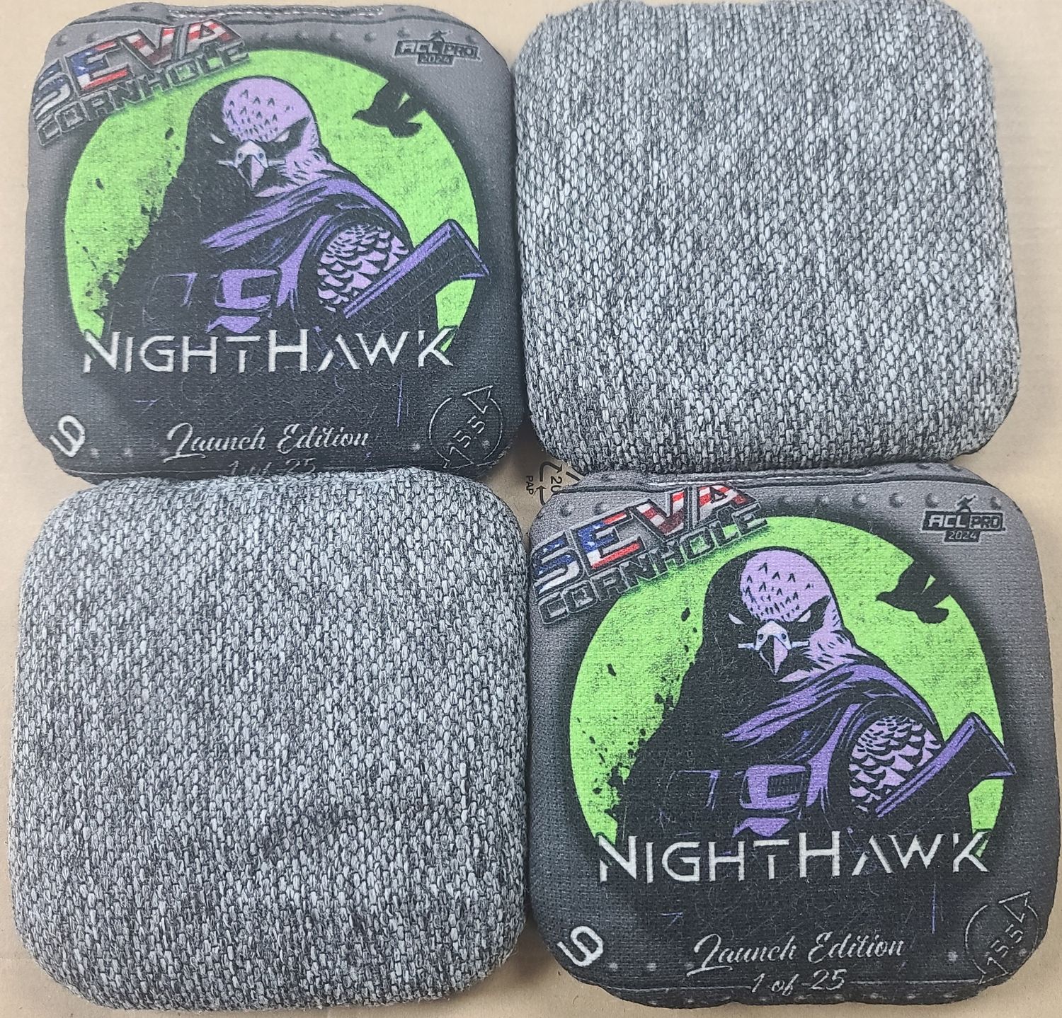 NIGHTHAWK '24 LIME W/PURPLE HAWK HEAD