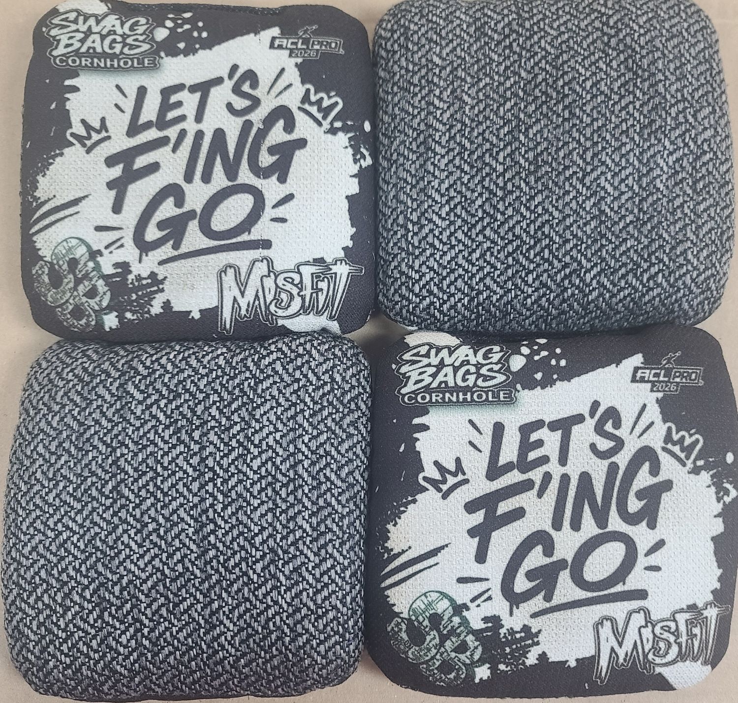SWAG MISFIT '26 LETS F'ING GO BLACK/WHITE