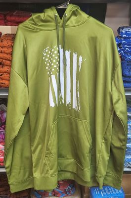 FLAG HOODIE OLIVE