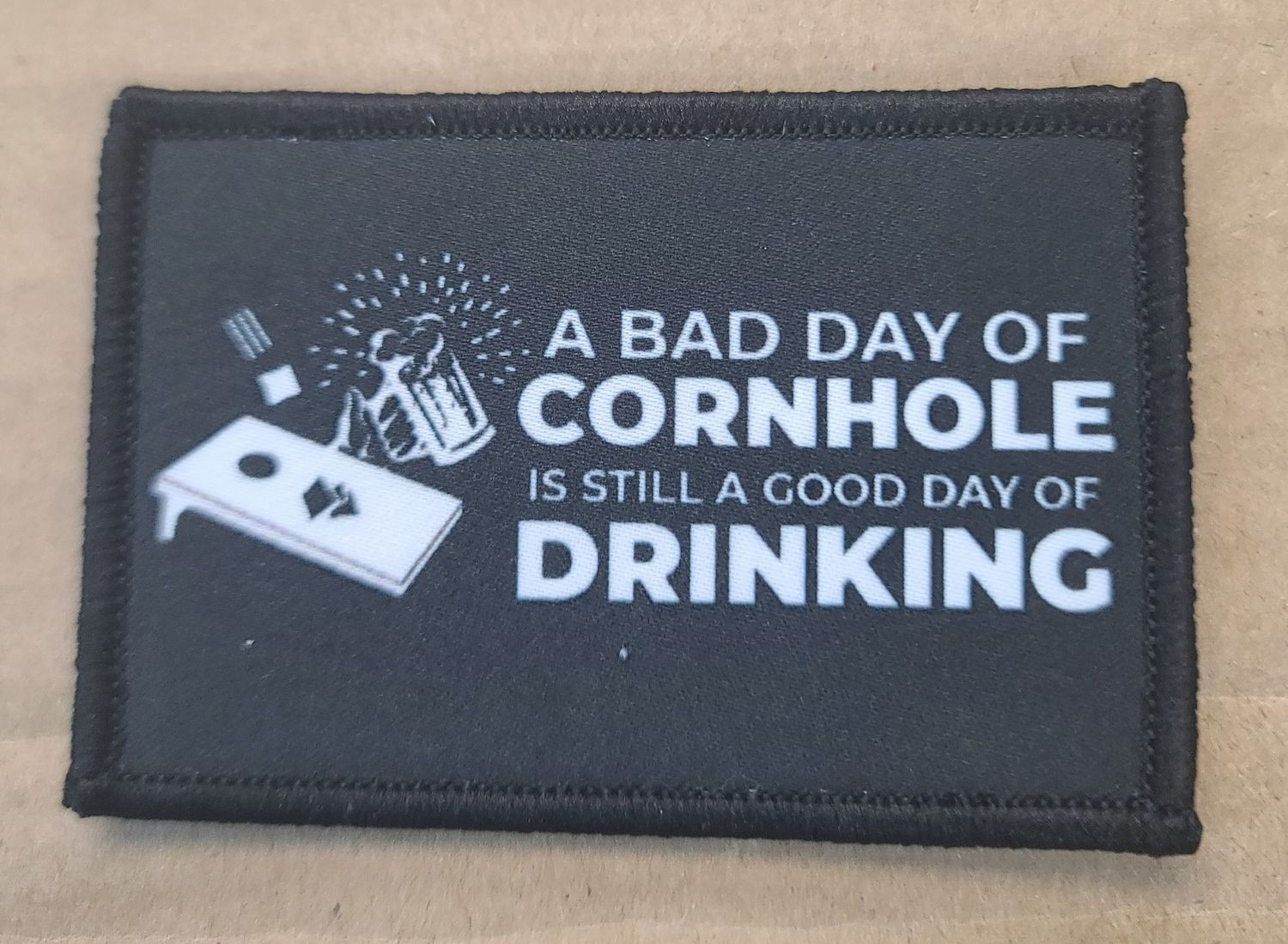 PATCH-A BAD DAY OF CORNHOLE