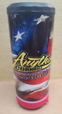 TUMBLER/COOZIE W/SPEAKER USA FLAG