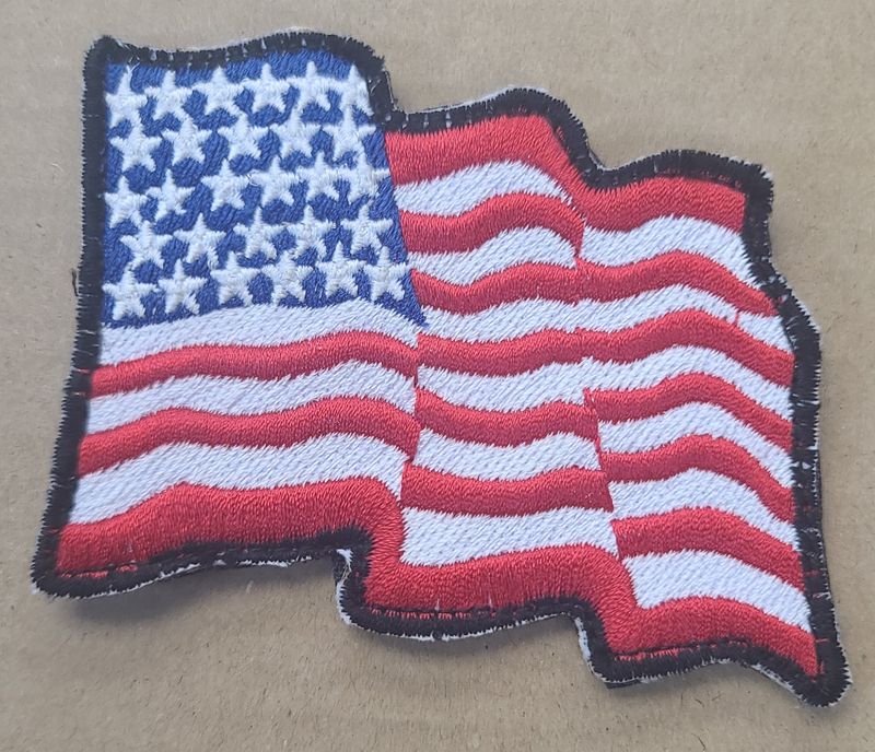 WAVY AMERICAN FLAG