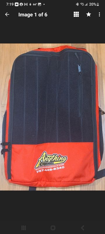 Red 6 Set Divided Backpack