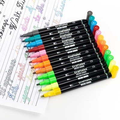 Cool Craftsies Double line Metallic Outline Markers Set|12 Dazzle Self-Outline Doodle Markers| 2 extra tips Plus Super Cursive Writing Squiggles Course| 1mm Premium Fine Tip for Doodlers Cool Craftsies Double line Metallic Outline Markers Set|12 Dazzle Self-Outline Doodle Markers| 2 extra tips Plus Super Cursive Writing Squiggles Course| 1mm Premium Fine Tip for Doodlers
