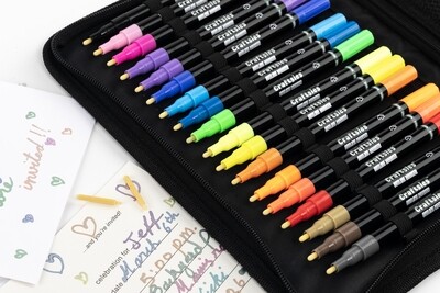 Cool Craftsies Double line Metallic Outline Markers Set|18 Dazzle Self-Outline Doodle Markers| 2 extra nibs Plus Super Cursive Writing Squiggles Course| 1mm Premium Fine Tip for Doodlers Cool Craftsies Double line Metallic Outline Markers Set|18 Dazzle Self-Outline Doodle Markers| 2 extra nibs Plus Super Cursive Writing Squiggles Course| 1mm Premium Fine Tip for Doodlers