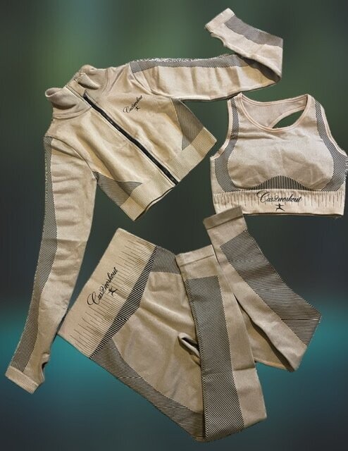 3 piece bra/jacket/pants set