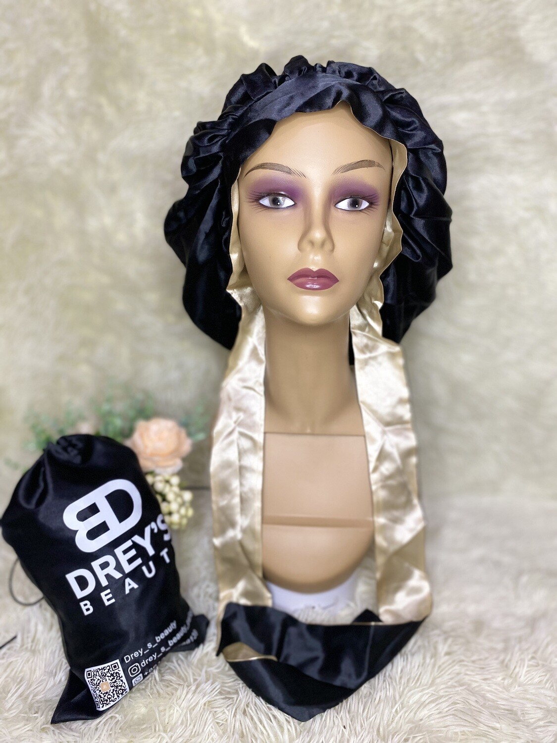 Double sided satin bonnie