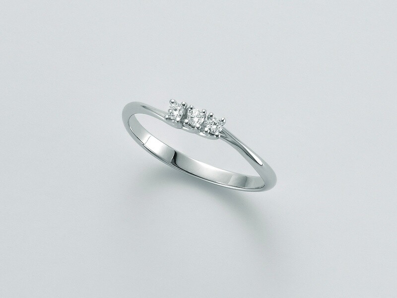 Anello Diamanti con 3 diamanti naturali Anello Diamanti con 3 diamanti naturali