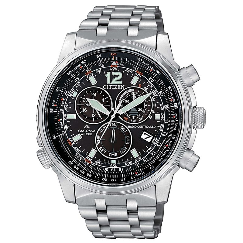 CITIZEN CRONO PILOT ACCIAIO