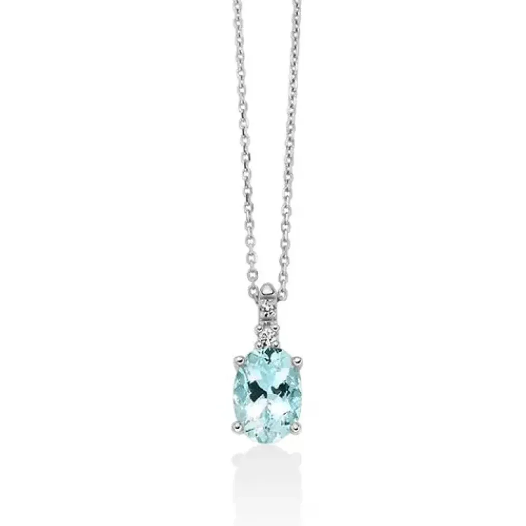 COLLANA ACQUAMARINA MILUNA