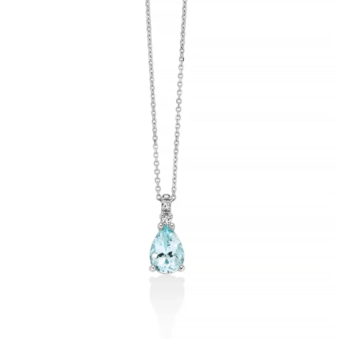 COLLANA ACQUAMARINA MILUNA