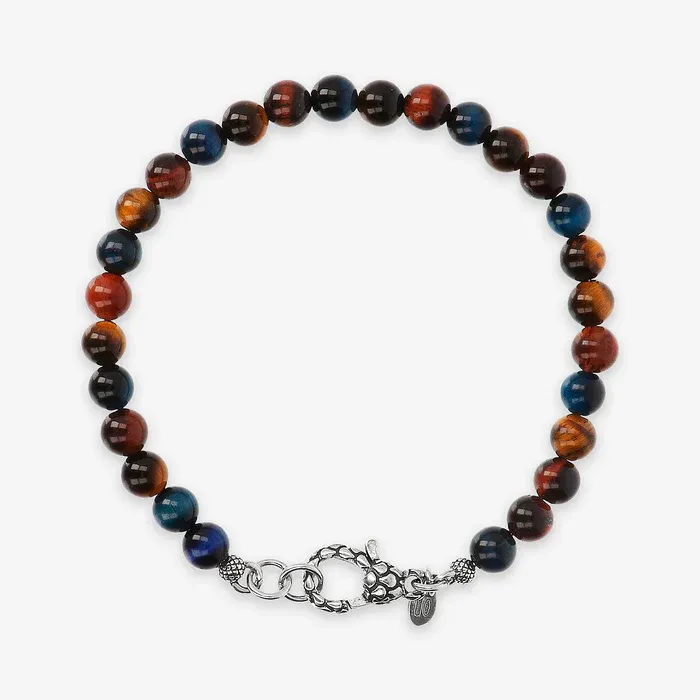 BRACCIALE CON PIETRE NATURALI MULTICOLORE