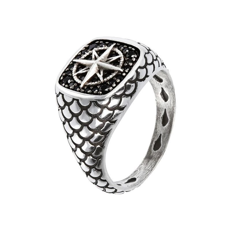 ANELLO CHEVALIER TEXTURE SIRENA ROSA DEI VENTI