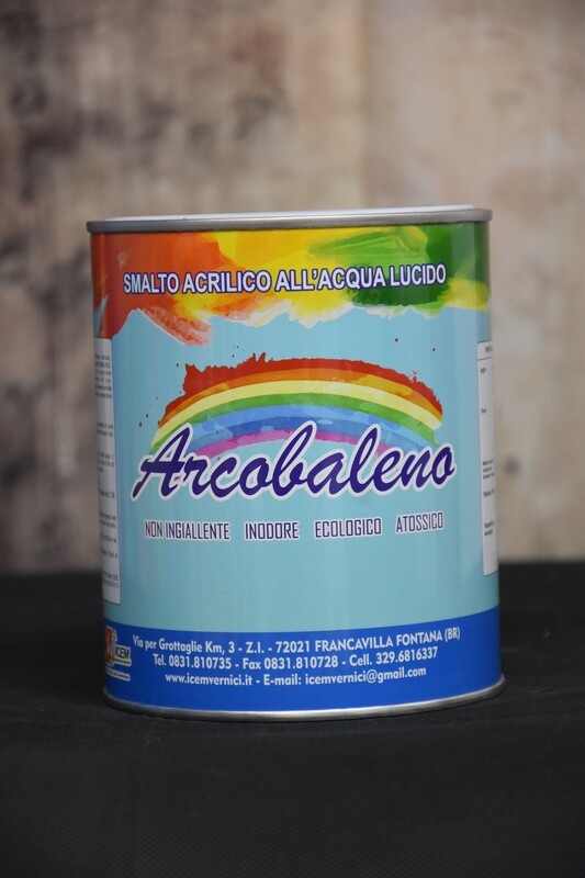 ARCOBALENO smalto all'acqua lucido