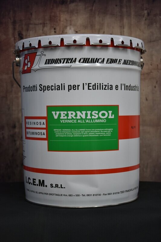 VERNISOL ALLUMINIO: Vernice alluminio bituminosa e Vernice alluminio resinosa