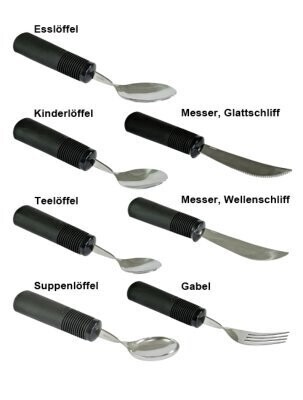 Essbesteck GOOD GRIPS Messer mit Wellenschliff
