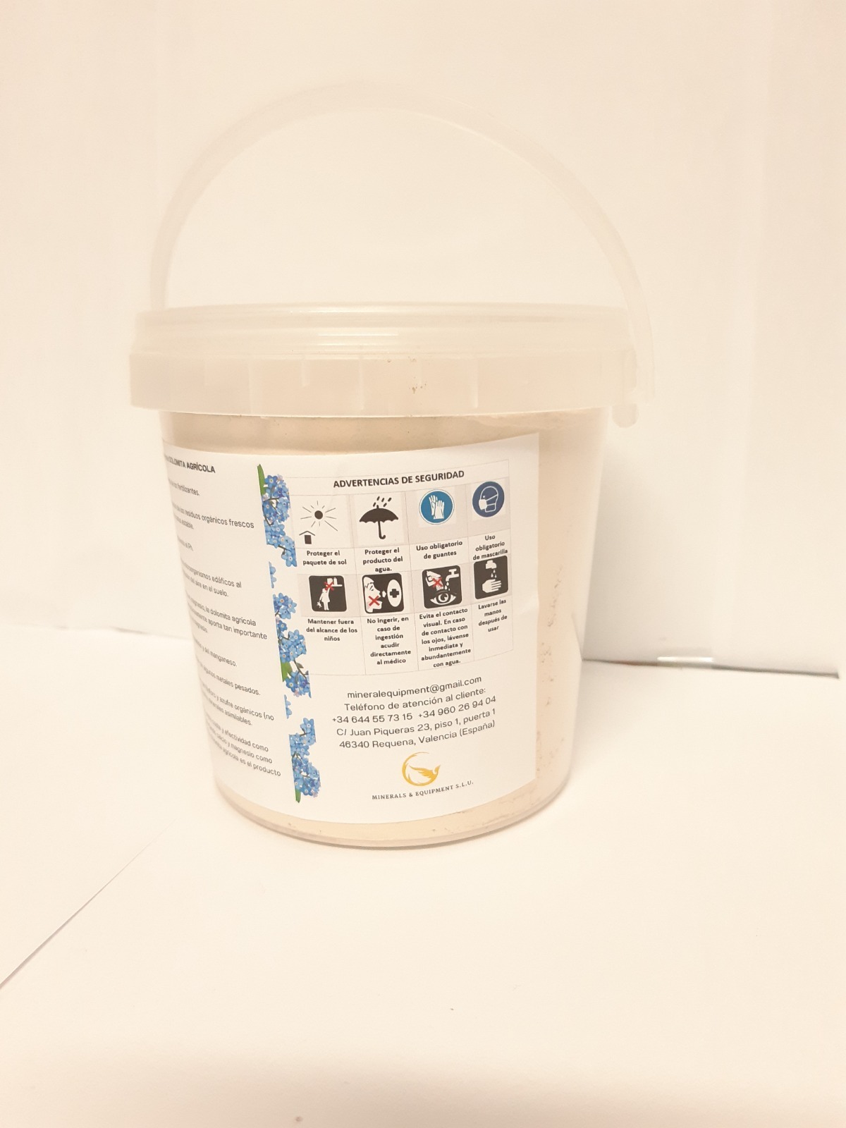 Tarrina Dolomita Agrícola 0/2 mm polvo