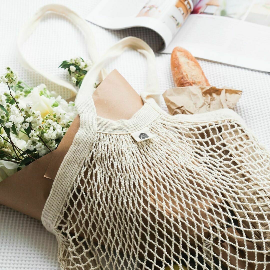 Organic Cotton Net Tote Bag