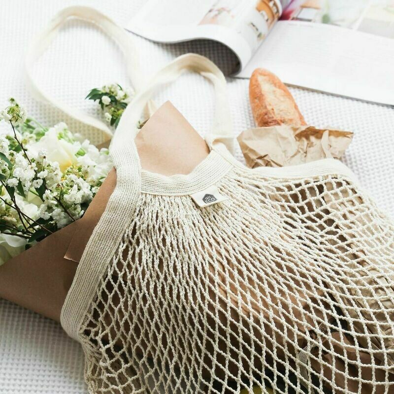 Organic Cotton Net Tote Bag